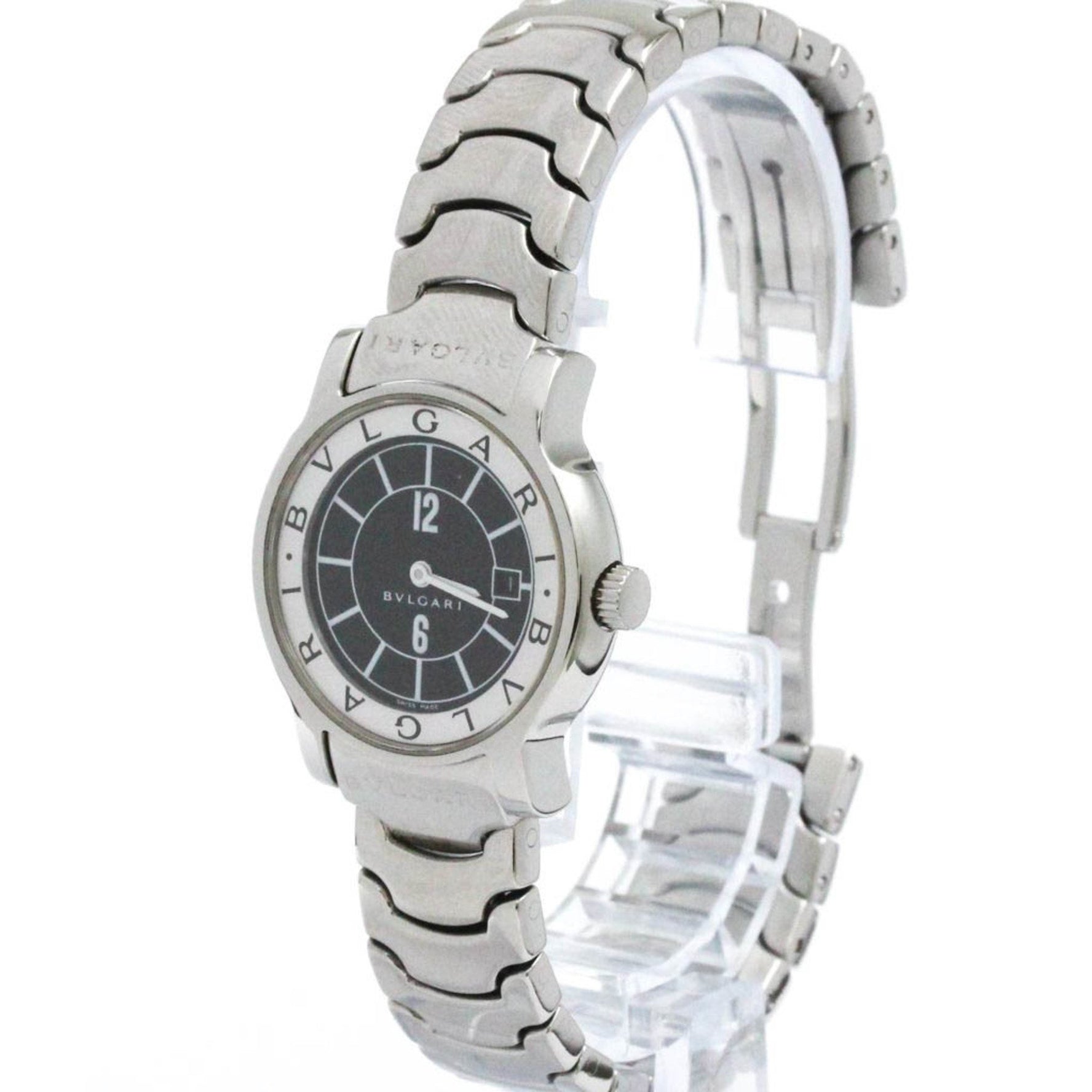 BVLGARI Solotempo Steel Quartz Ladies Watch Polished