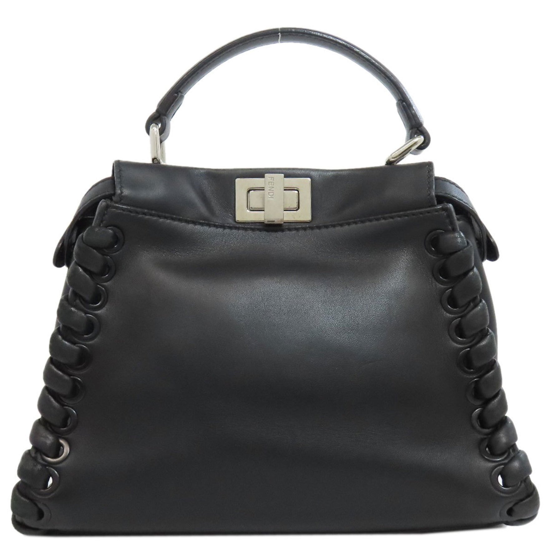 FENDI Peekaboo handbag leather