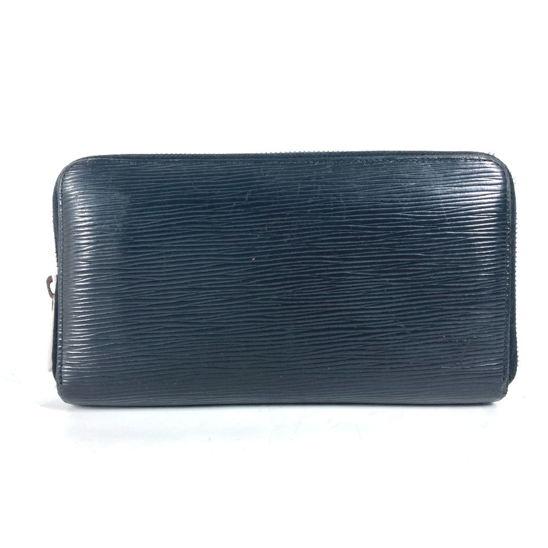 Louis Vuitton Epi Zippy Organizer Long Wallet Round Zipper Leather Men's Noir Black