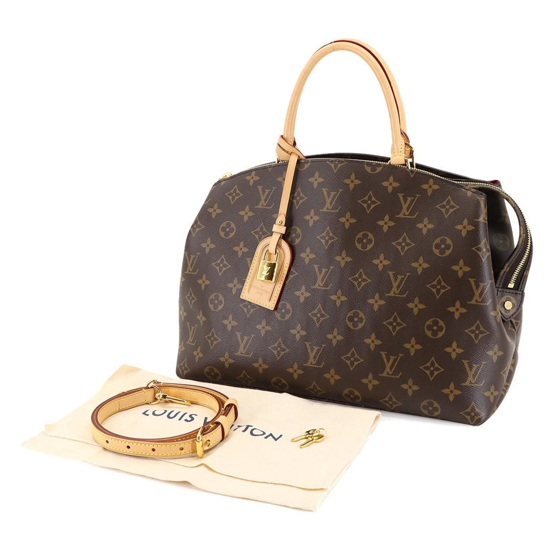 Louis Vuitton Monogram Grand Palais MM Hand/Shoulder Bag, Brown, RFID