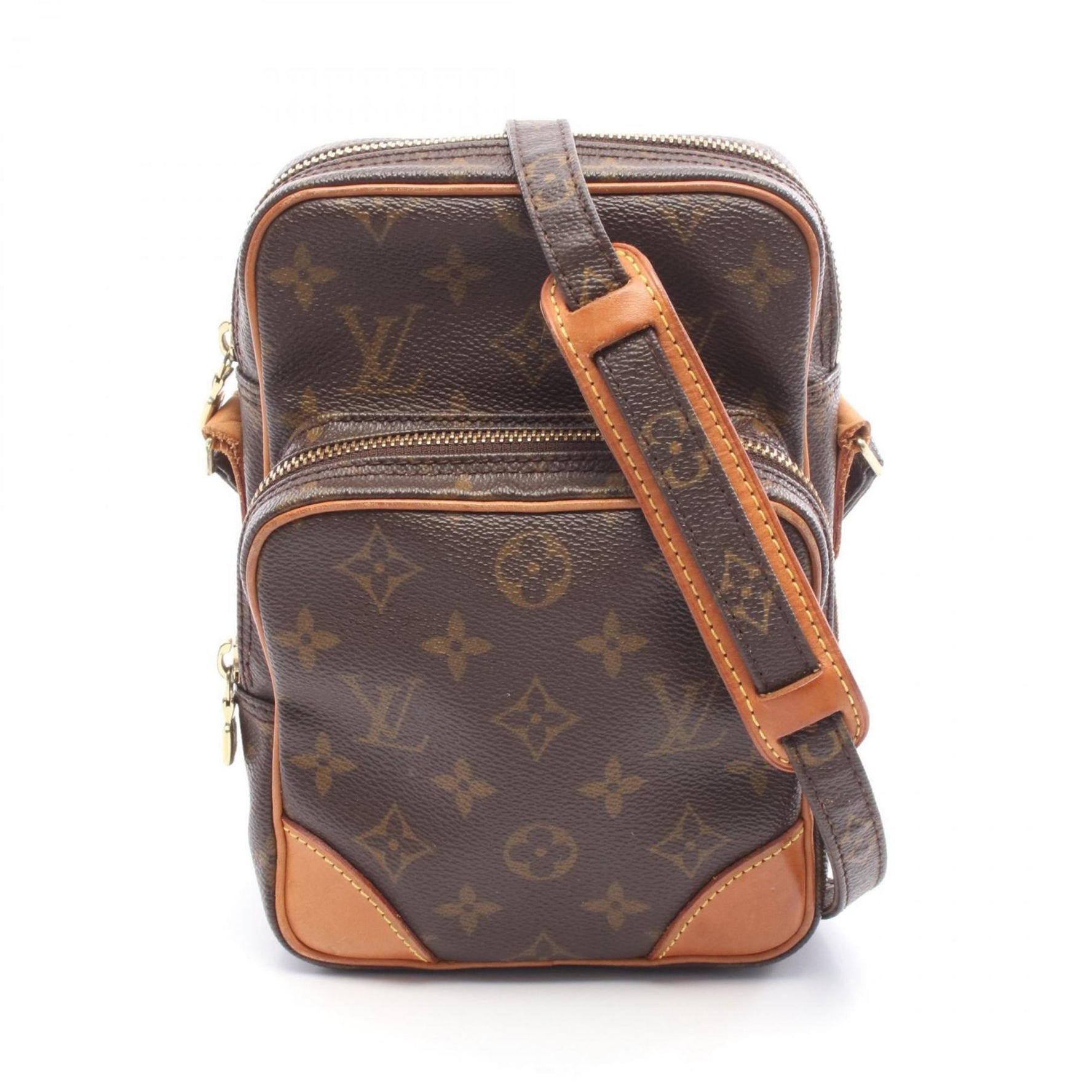 Louis Vuitton Amazon Shoulder Bag, Coated Canvas and Leather, Monogram, Brown