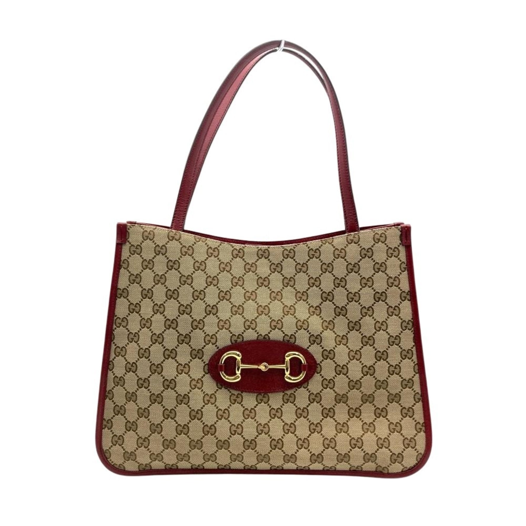 Gucci Horsebit Tote Bag in GG Canvas and Leather