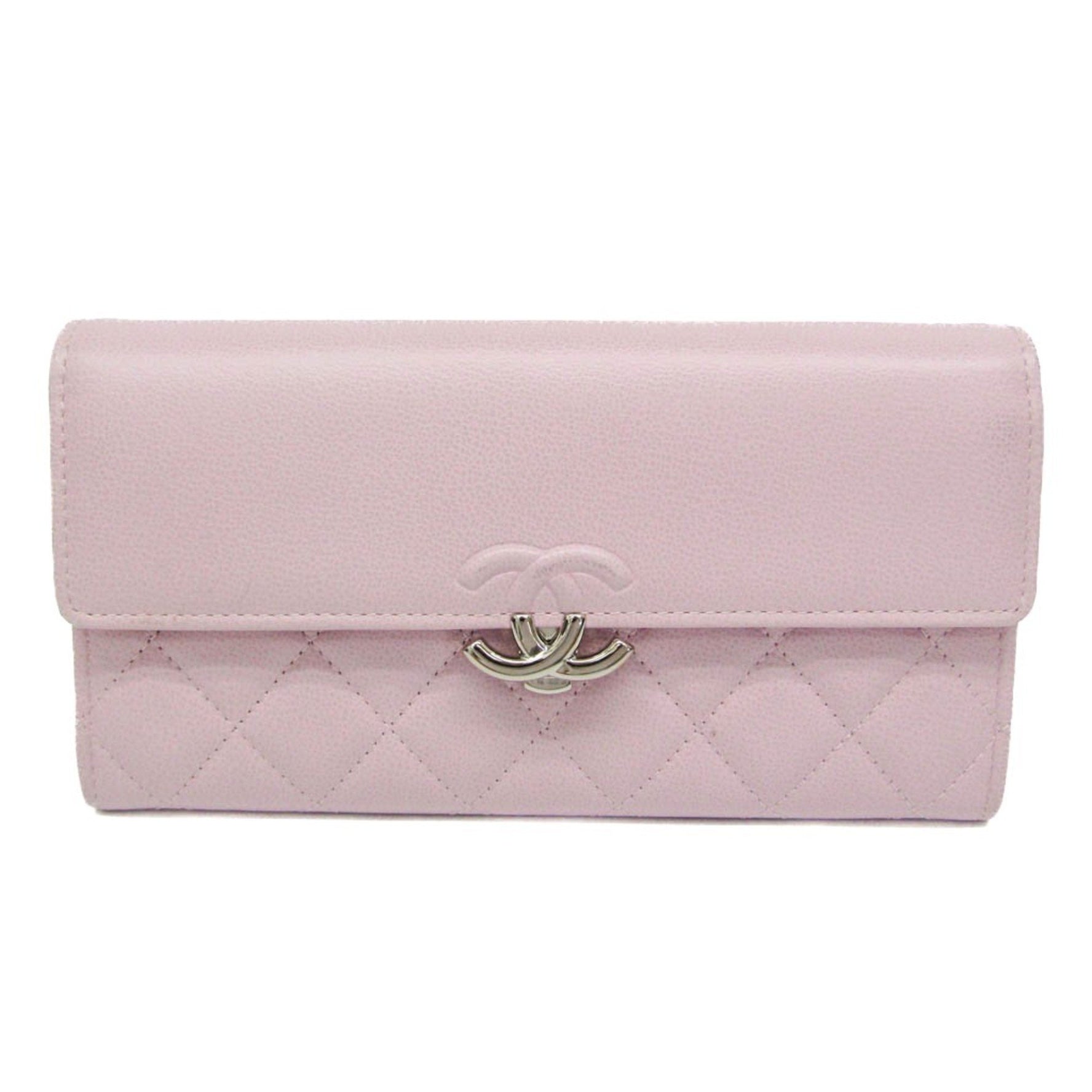 Chanel Matelasse L GUSSET FLAP WALLET Leather Long Bill Wallet (bi-fold)