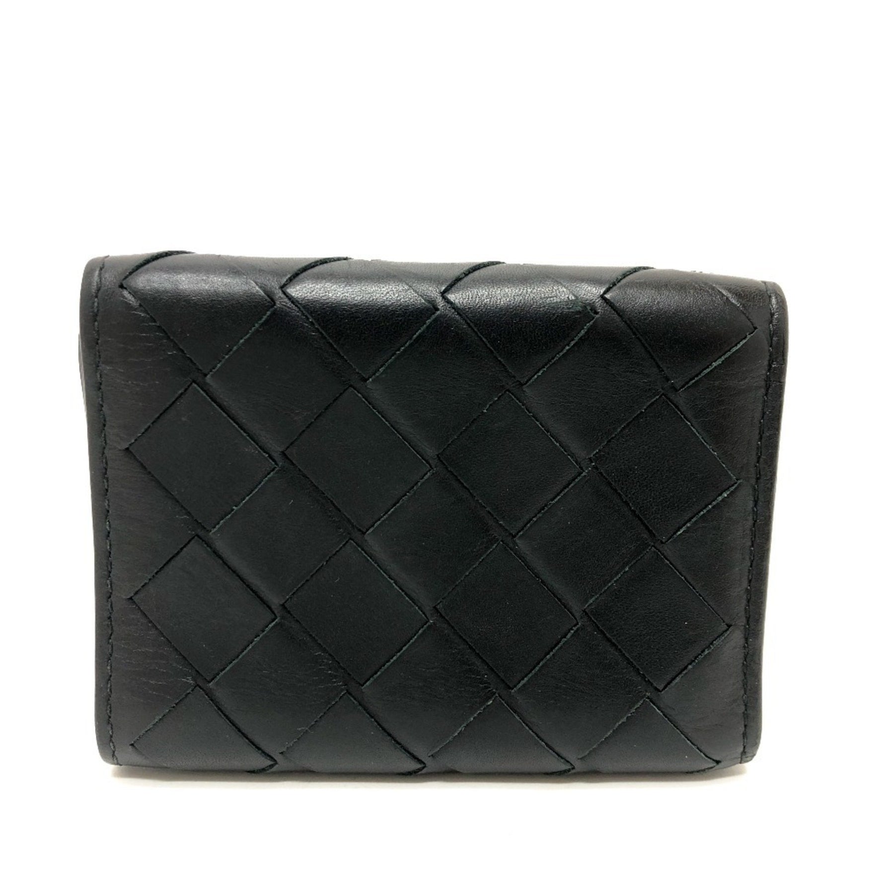 BOTTEGA VENETA Intrecciato Compact Wallet, Tri-fold Leather