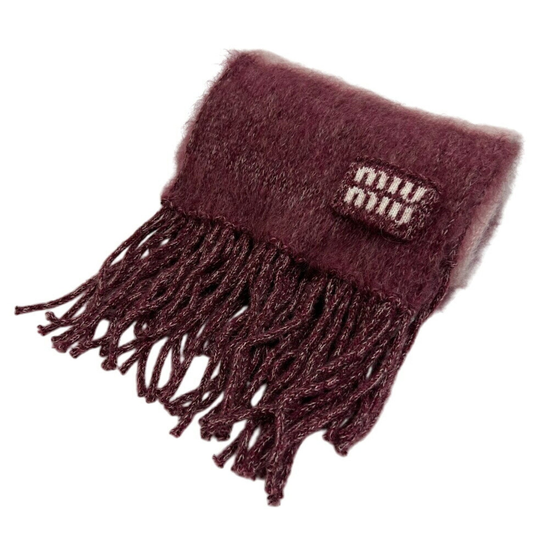 Miu Miu MIUMIU Miu Fluffy Thick Scarf