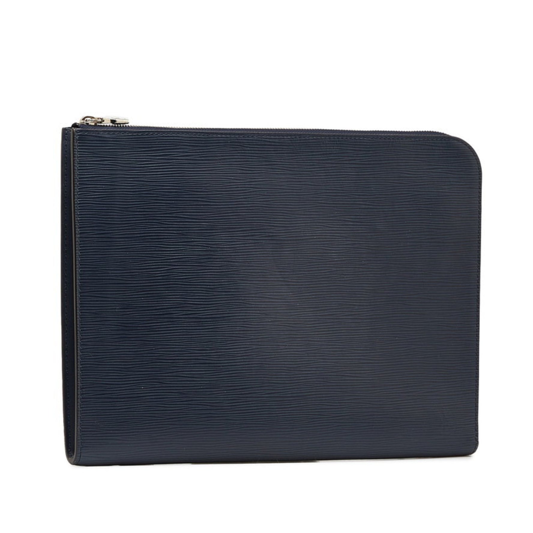 Louis Vuitton Epi Pochette Jour GM Clutch Bag Second M64154 Blue Marine Navy Leather Men's LOUIS VUITTON