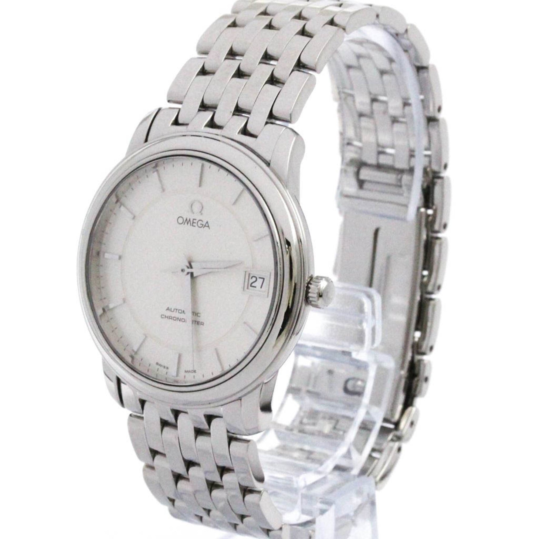 OMEGA De Ville Prestige Steel Automatic Mes Watch 4500.31 Polished