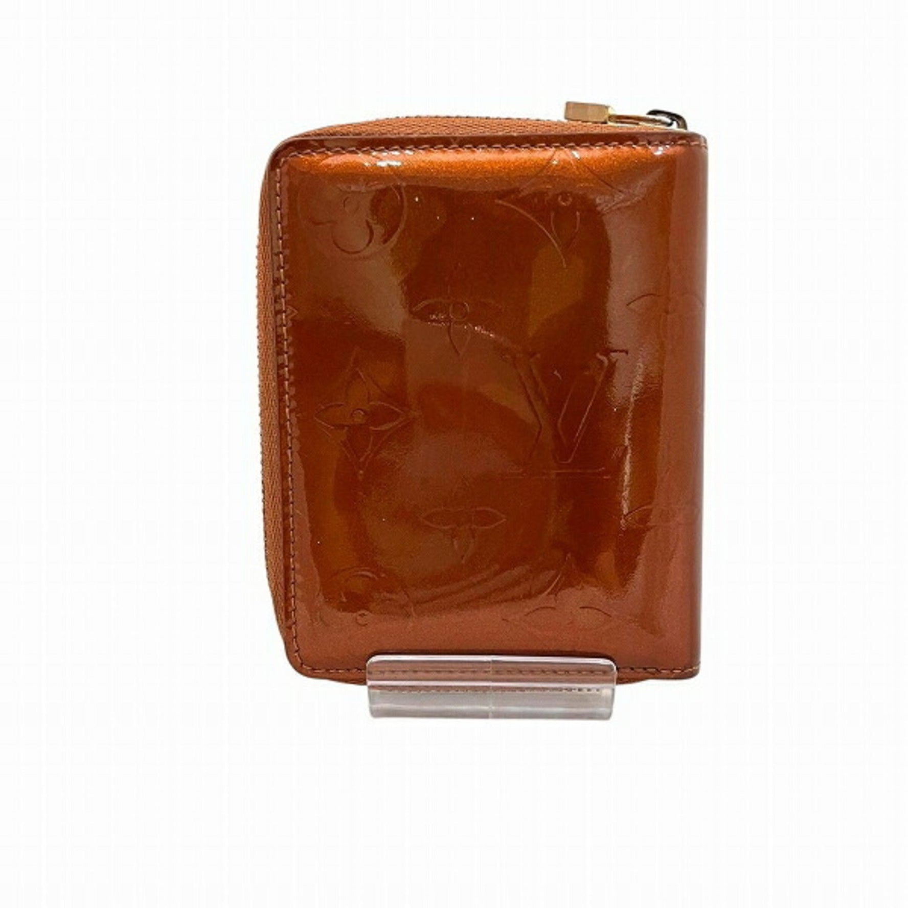 Louis Vuitton Monogram Vernis Bloom M91152 Round Bi-fold Wallet for Men and Women
