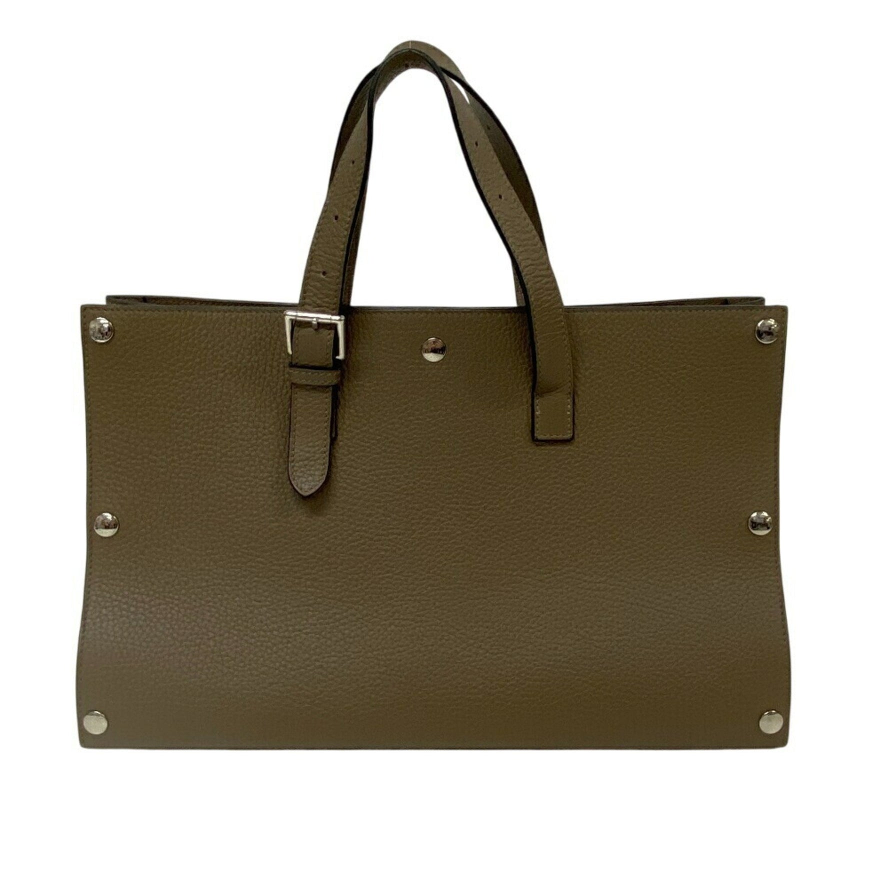 HERMES Hermes Sac Vero Taurillon Clemence Handbag Etoupe Women's