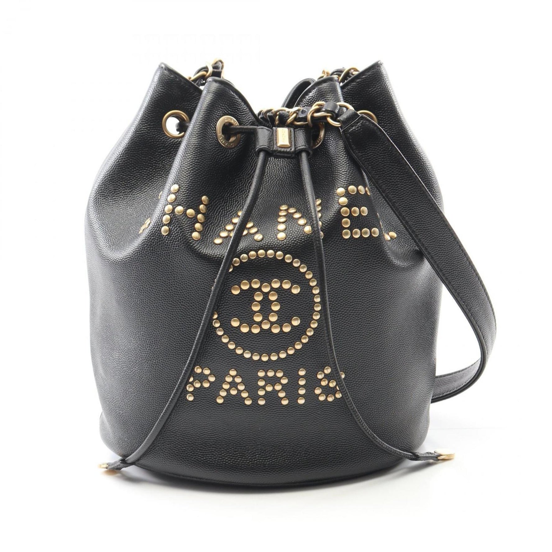 CHANEL Deauville Shoulder Bag in Calfskin Leather