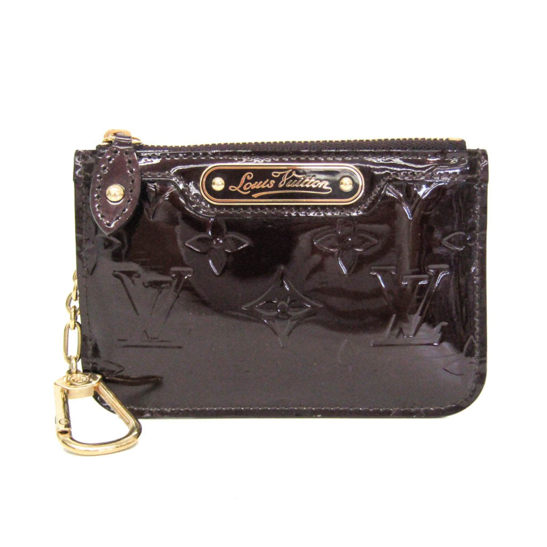 Louis Vuitton Monogram Vernis Key Pouch NM M93557 Women's Monogram Vernis Coin Purse/coin Case Amarante