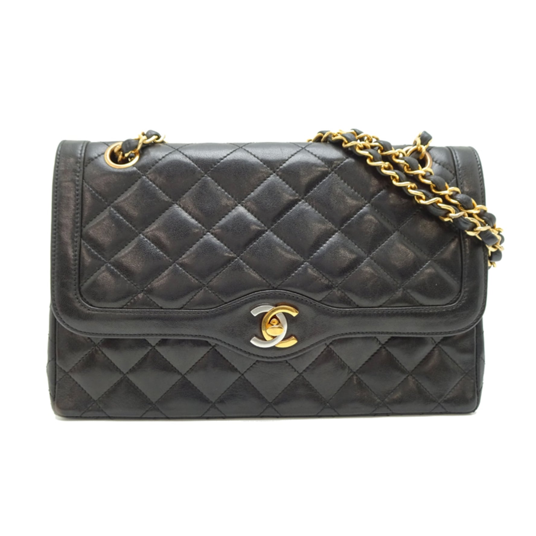 CHANEL Paris Exclusive Matelasse Chain Shoulder Bag in Lambskin