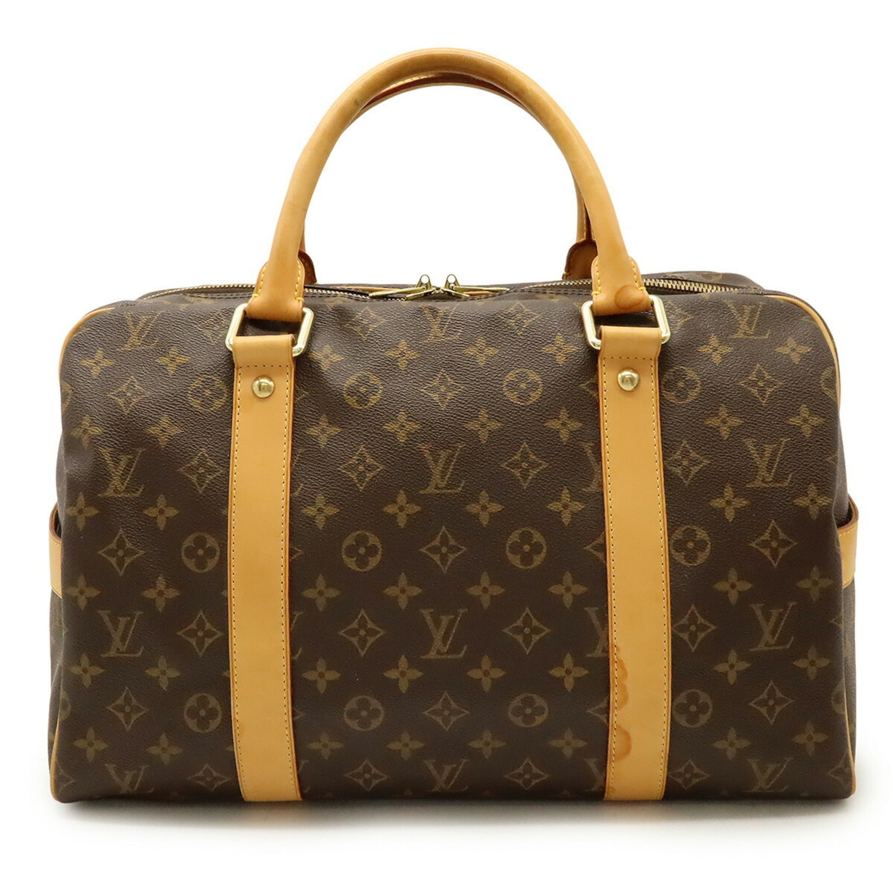 Louis Vuitton Monogram Carryall Boston Bag Travel Handbag