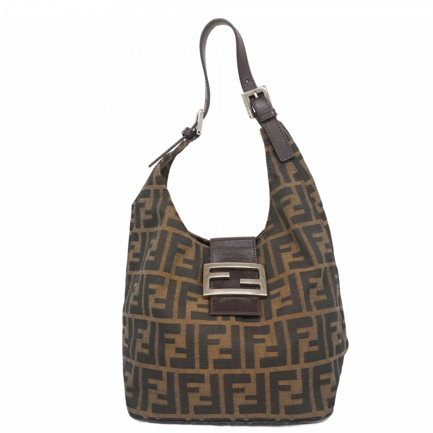 Fendi Zucca nylon canvas handbag in