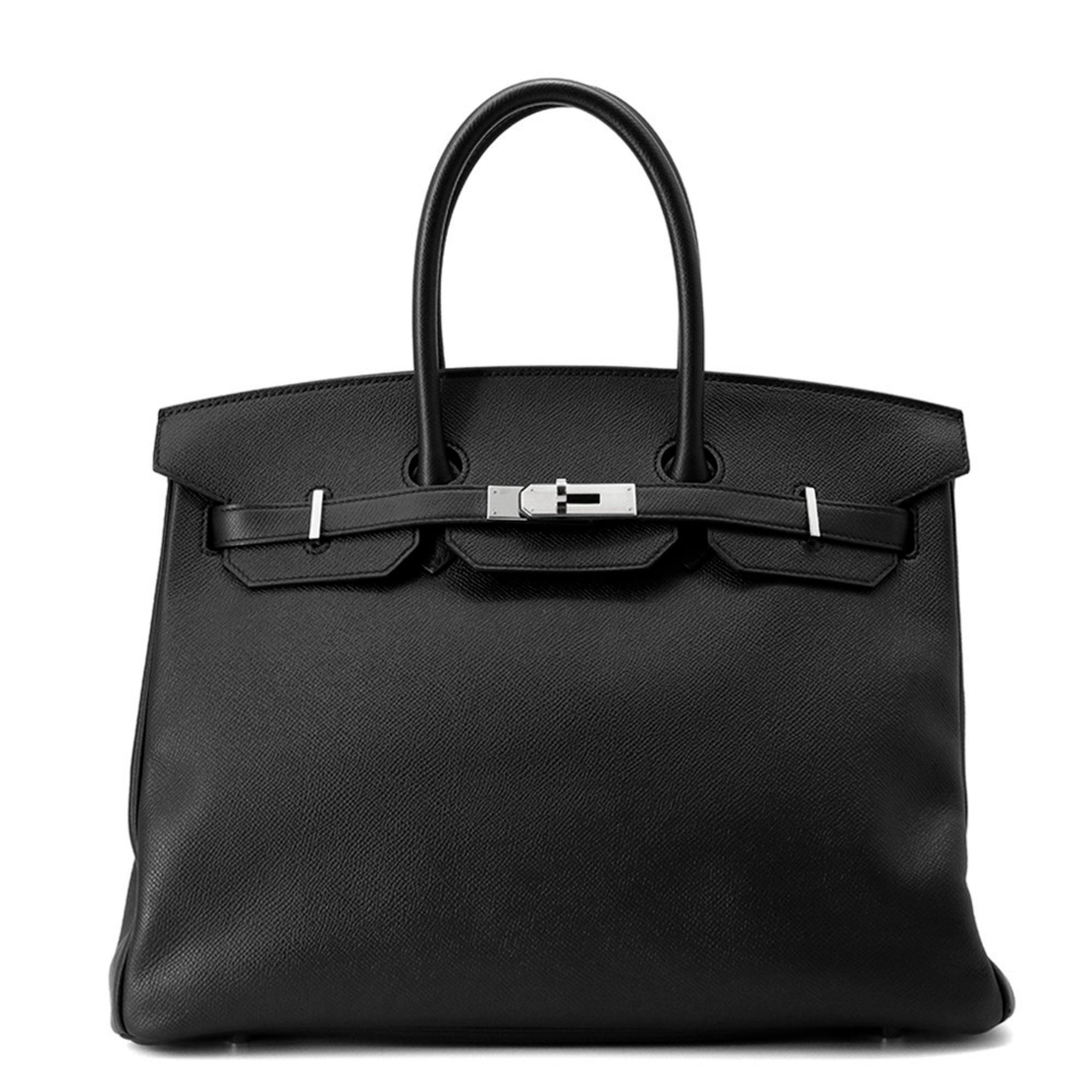 Hermes Birkin 35 Black Epson T Stamp HERMES Handbag