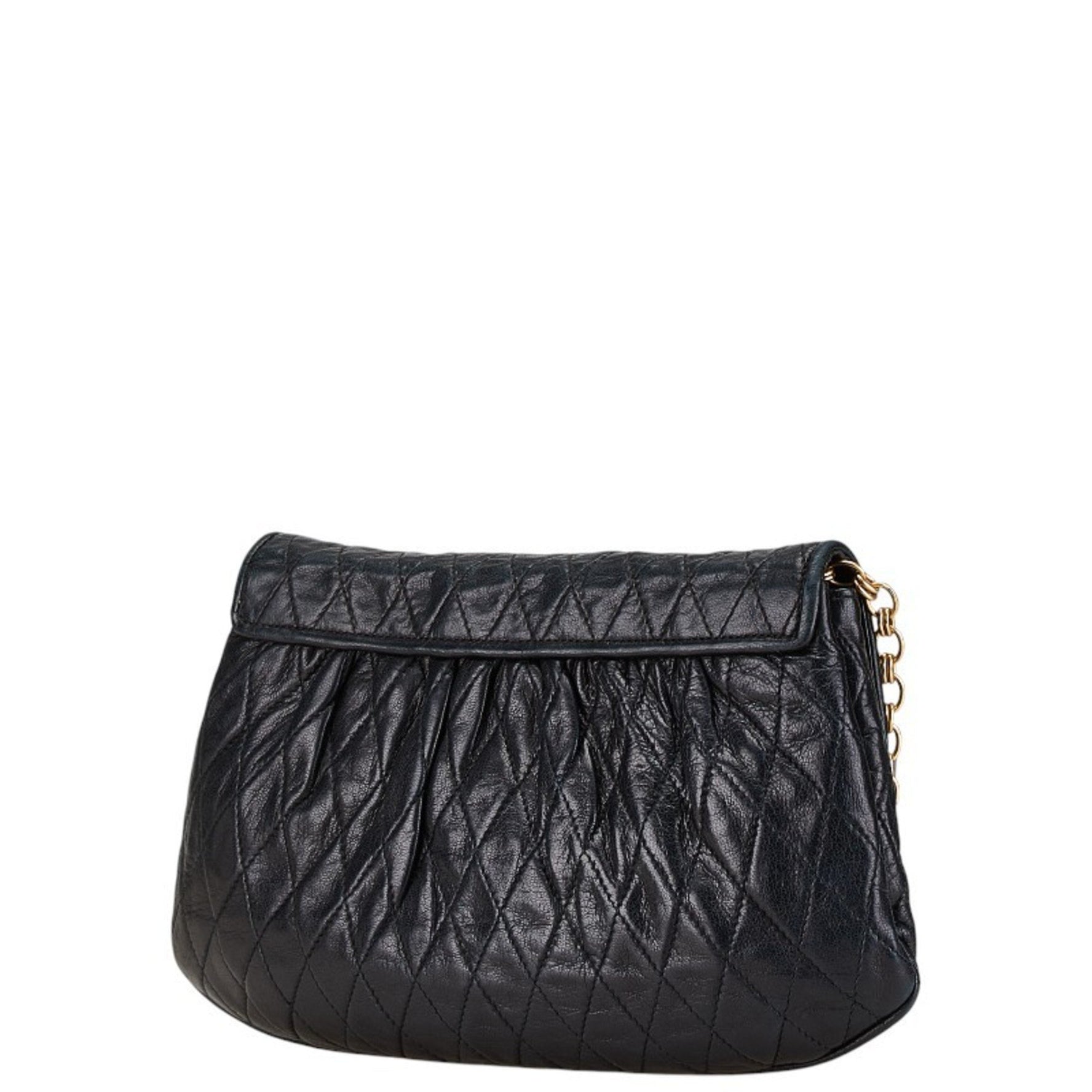 CHANEL Coco Mark Matelasse Chain One-Shoulder Bag in Lambskin
