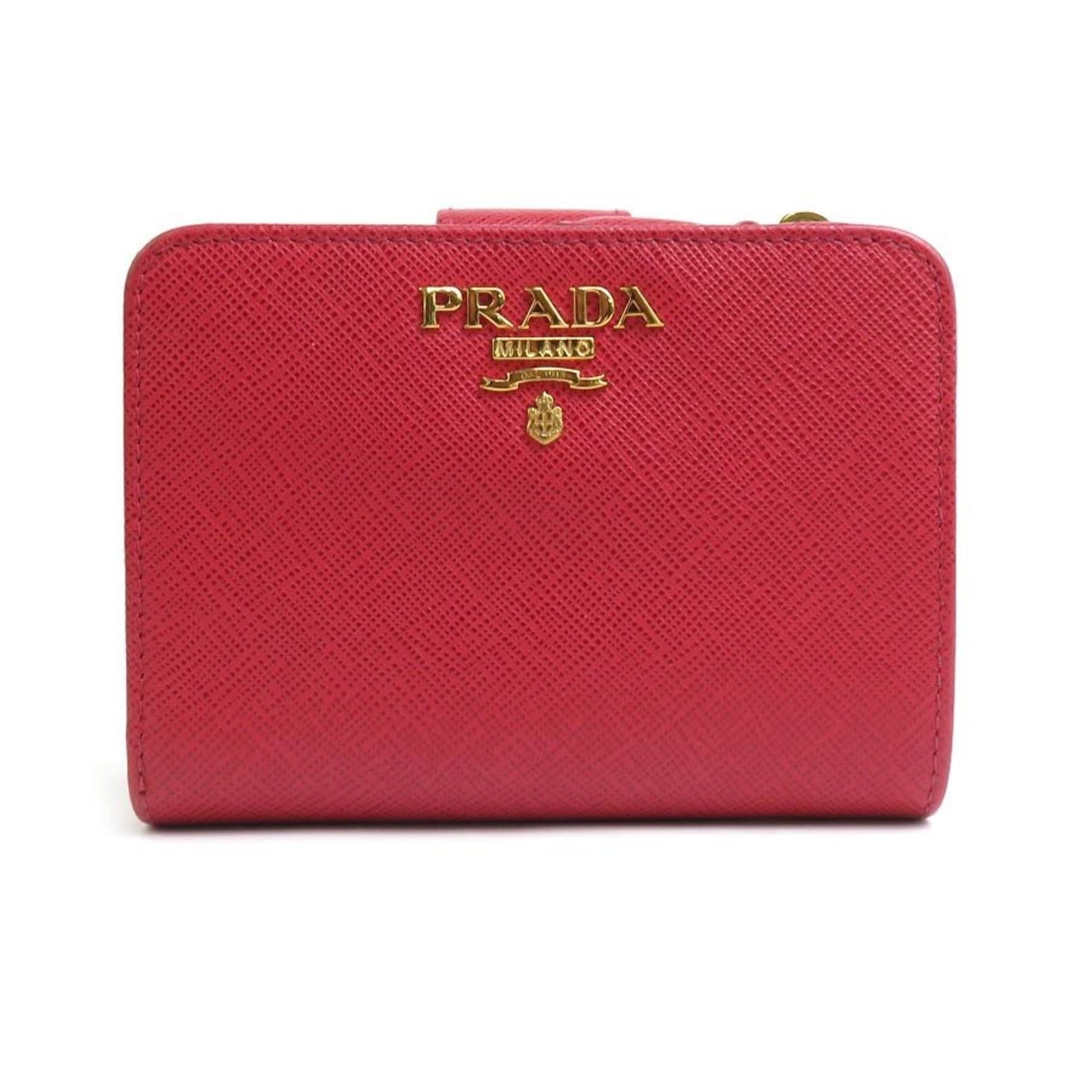 PRADA Bi-fold wallet Leather Red Women's 55820g