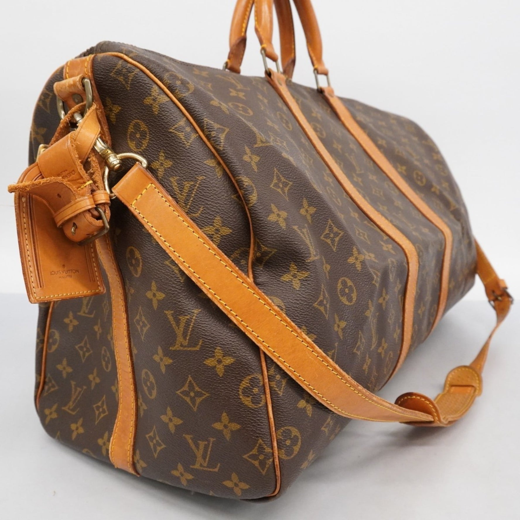 Louis Vuitton Monogram Keepall Bandouliere 55 Boston Bag Men's and