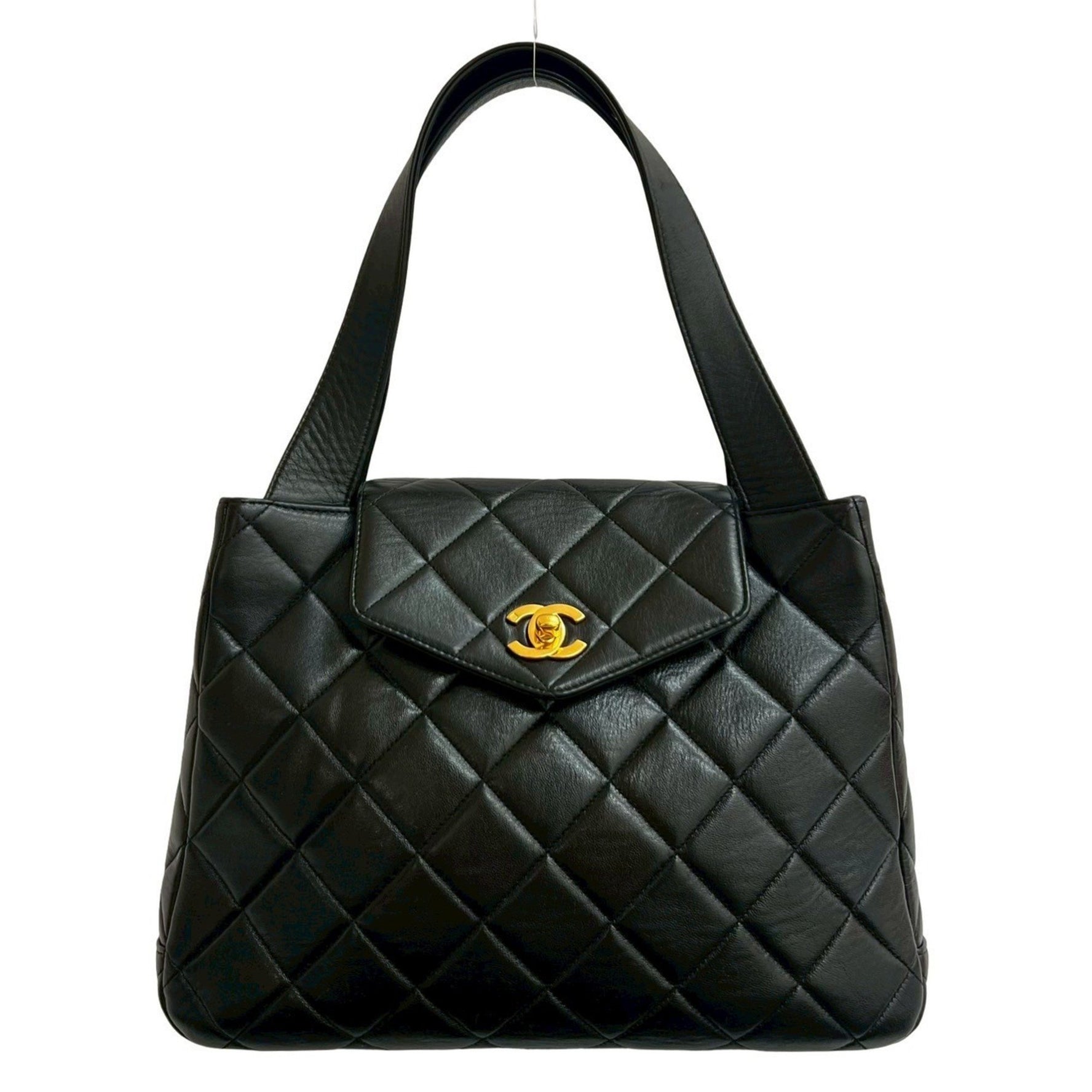 CHANEL Matelasse Coco Mark Leather Tote Bag/Semi-Shoulder Bag in -1024