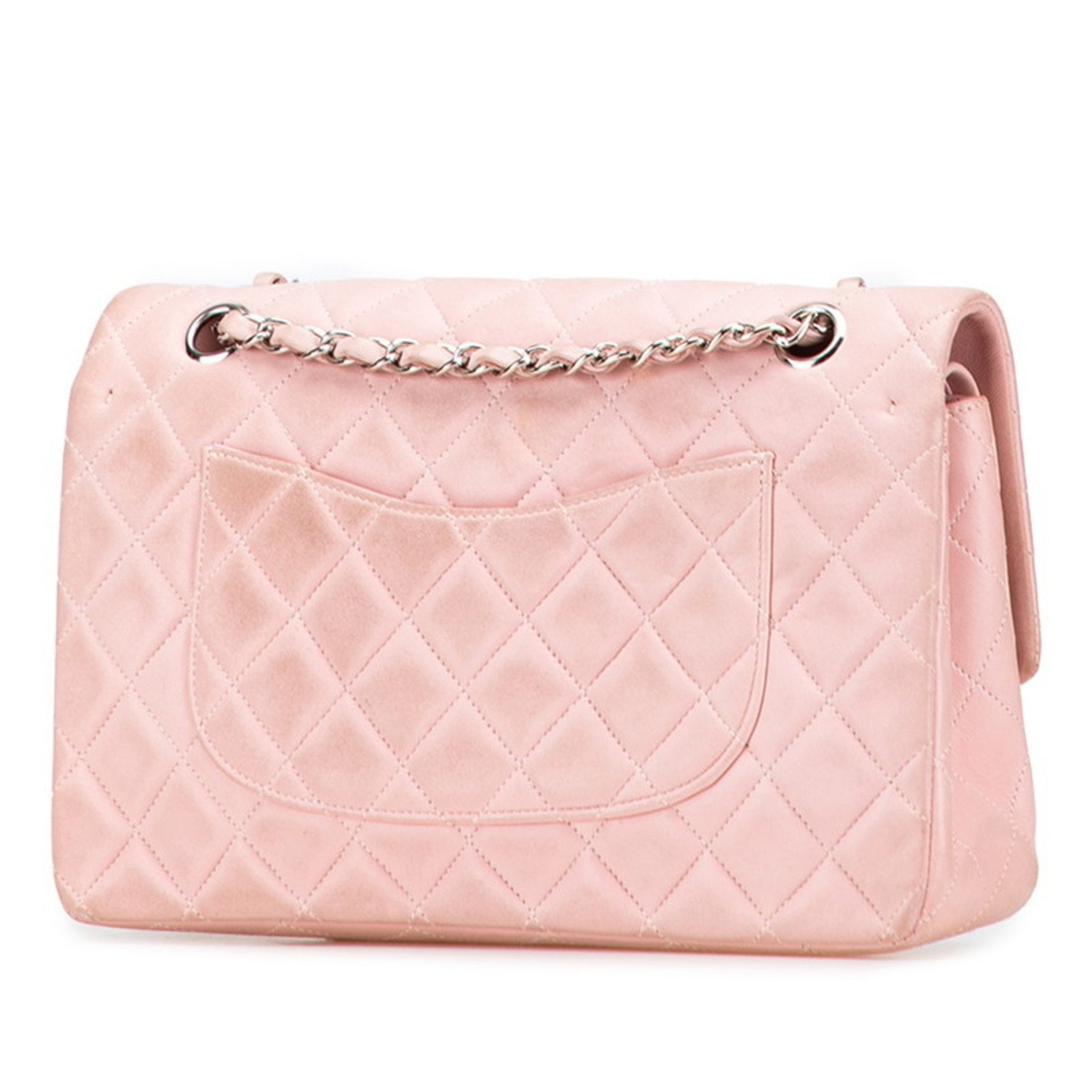 CHANEL Matelasse Double Flap Coco Mark Chain Shoulder Bag in Lambskin