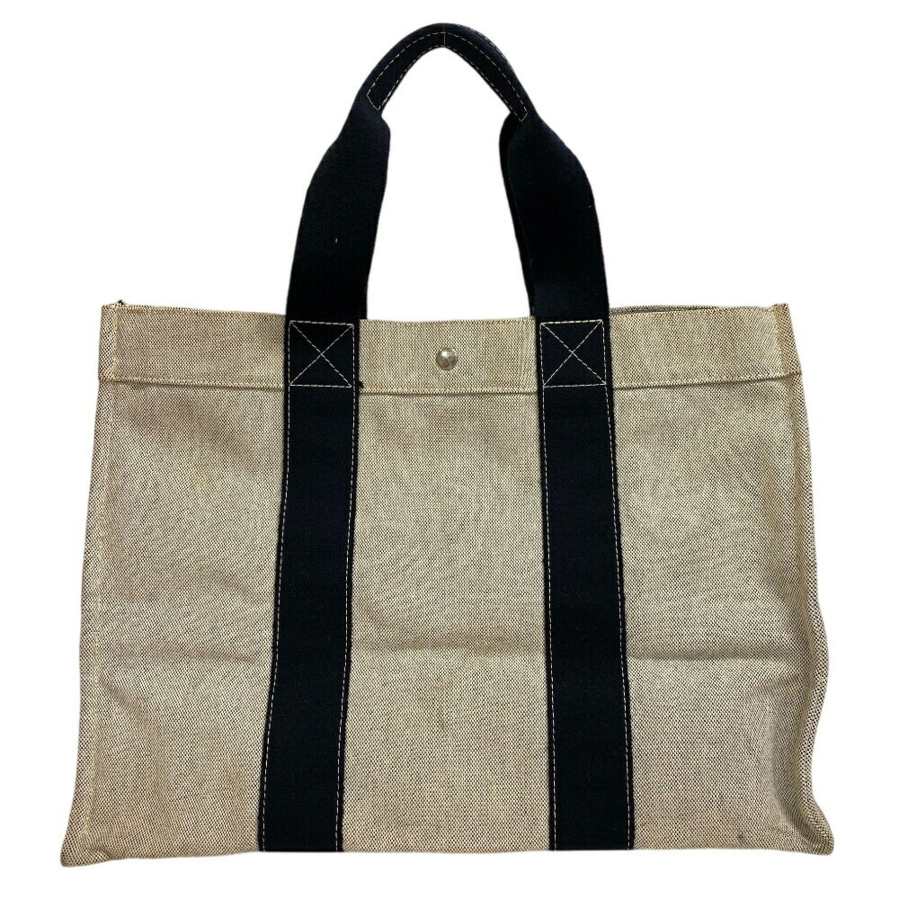 HERMES Bora GM Handbag Tote Bag Beige