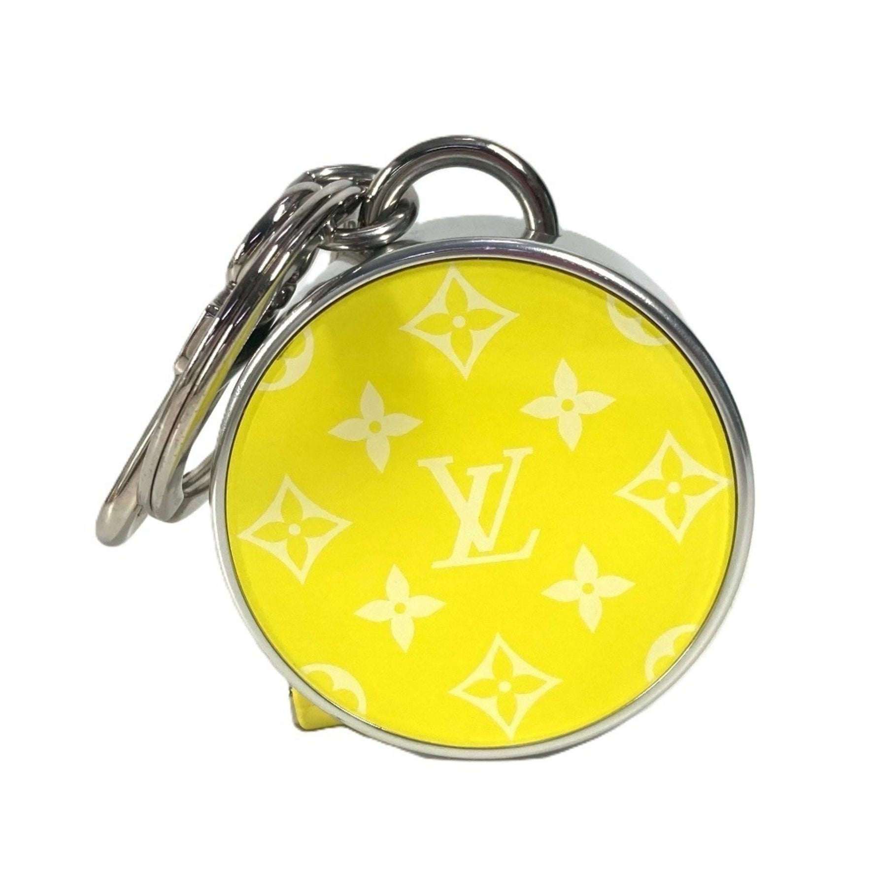 Louis Vuitton Monogram Porte Cle Meter Tape Charm Keychain Metal Men's