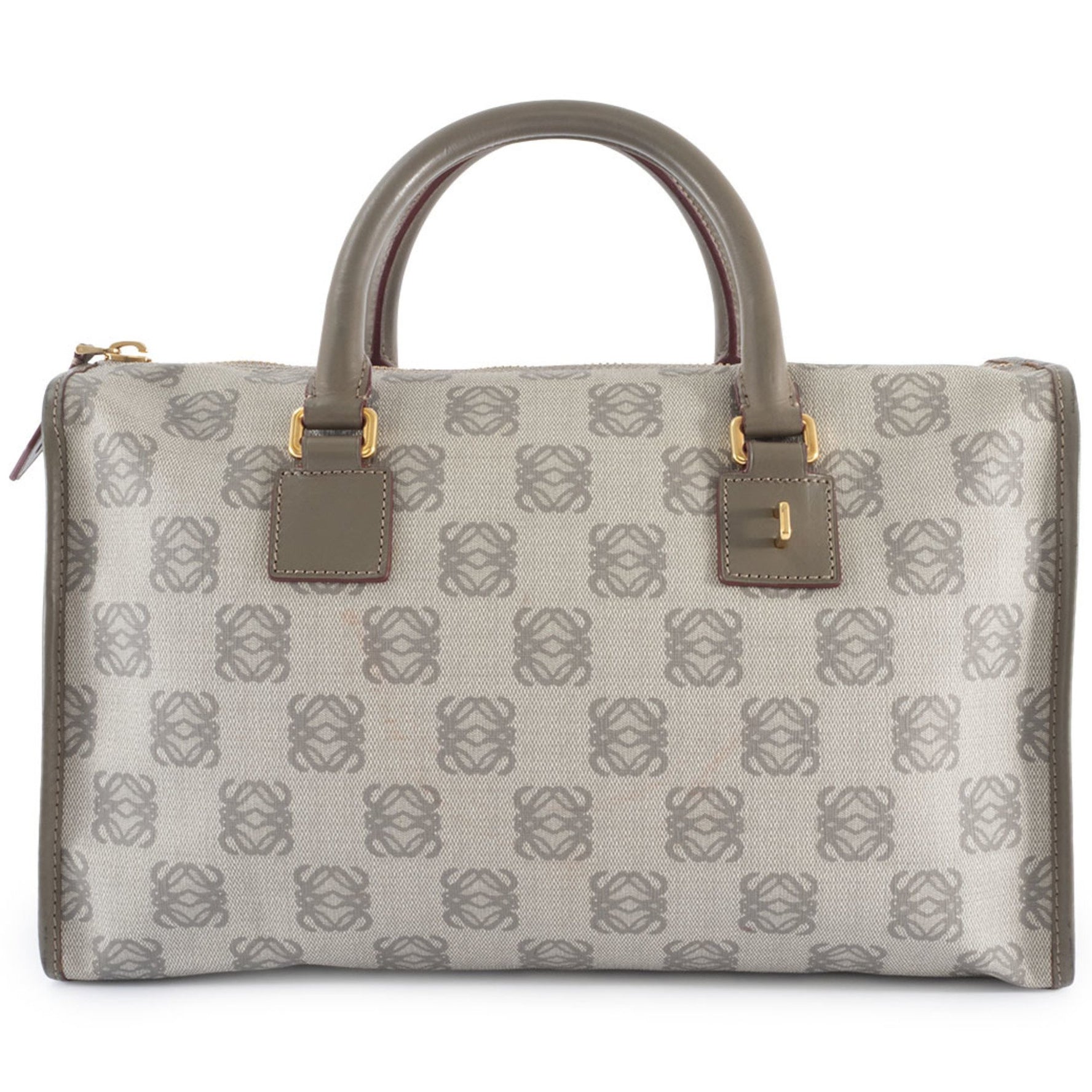 LOEWE Anagram Boston Bag in PVC and Leather, Handbag