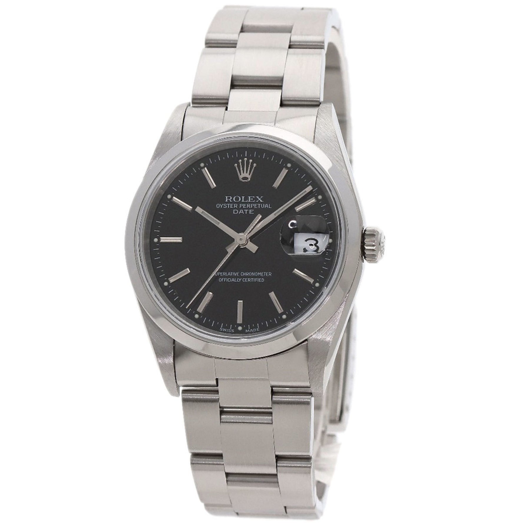 Rolex Oyster Perpetual Date Watch Stainless Steel SS