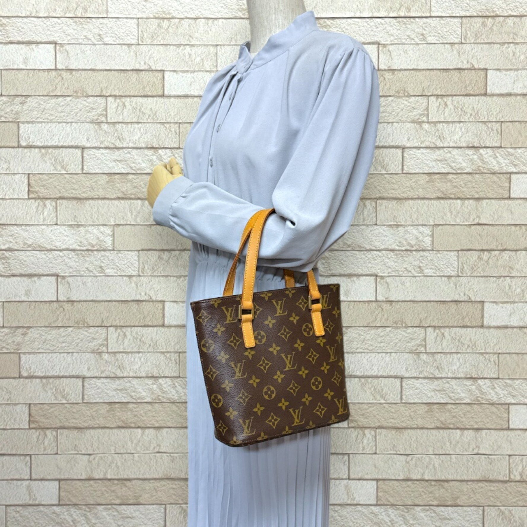 Louis Vuitton Vavin PM Monogram Handbag Canvas M51172 Brown Women's LOUIS VUITTON