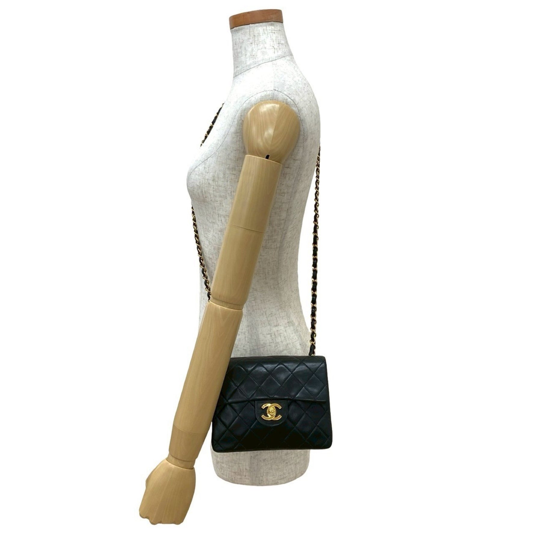 CHANEL Matelasse Coco Mark Lambskin Chain Shoulder Bag, 337-4