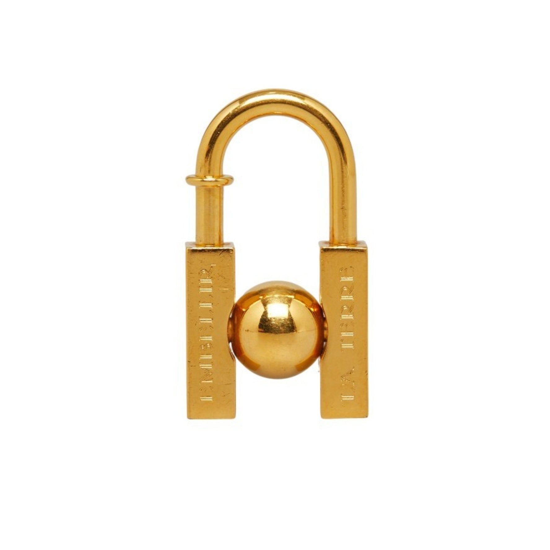 Hermes In Search of the Unknown Beauty Earth 2001 Padlock Charm Gold Plated Women's HERMES