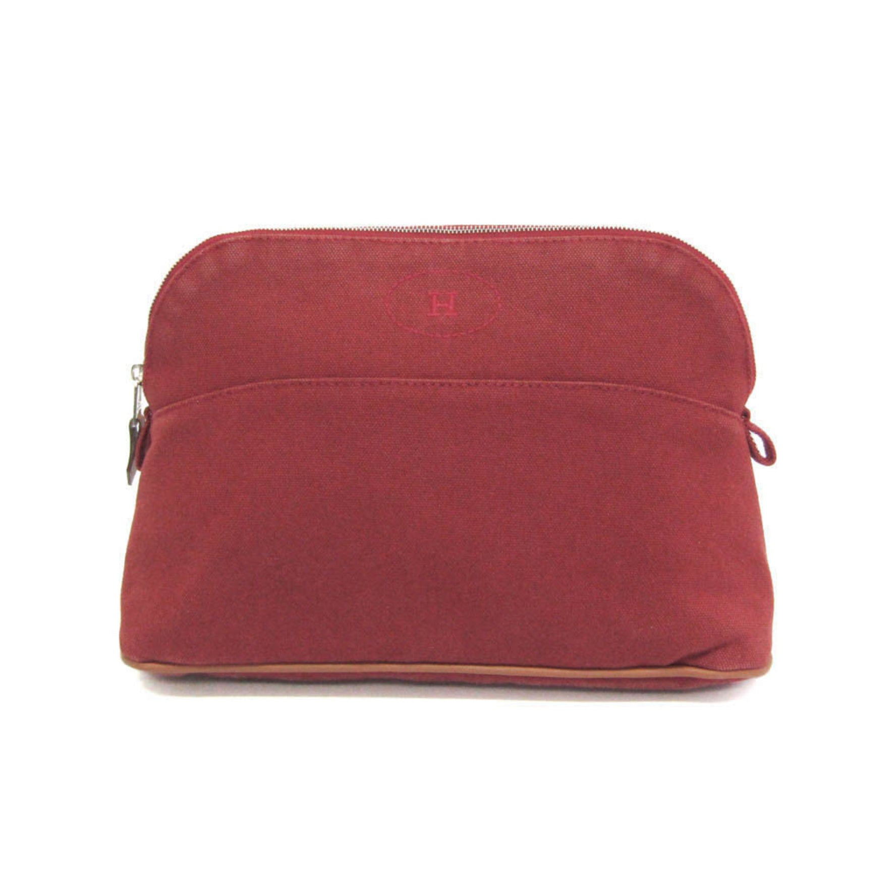 Hermes Bolide Pouch MM Cotton,Leather Pouch