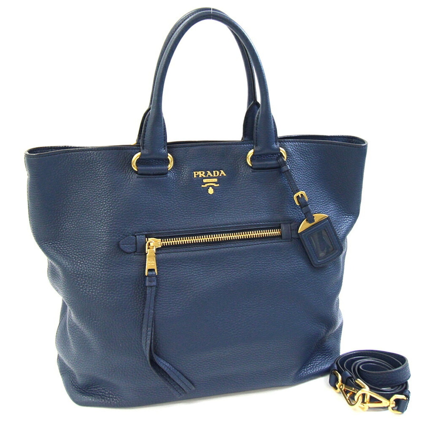 Prada Tote Bag Leather Shoulder