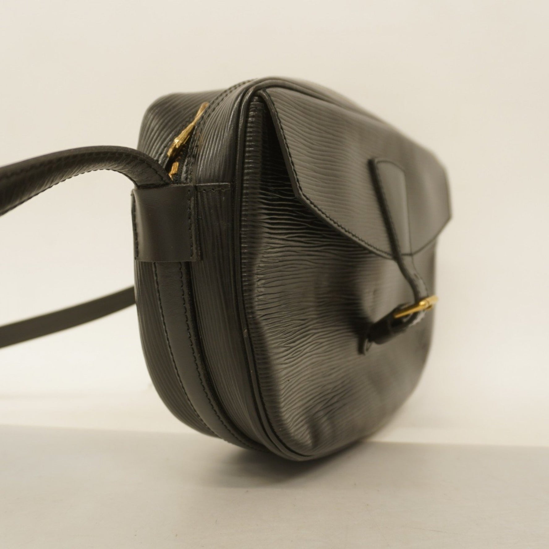 Louis Vuitton Epi Leather Shoulder Bag, Jeune Fille, M52152, Noir, Women's
