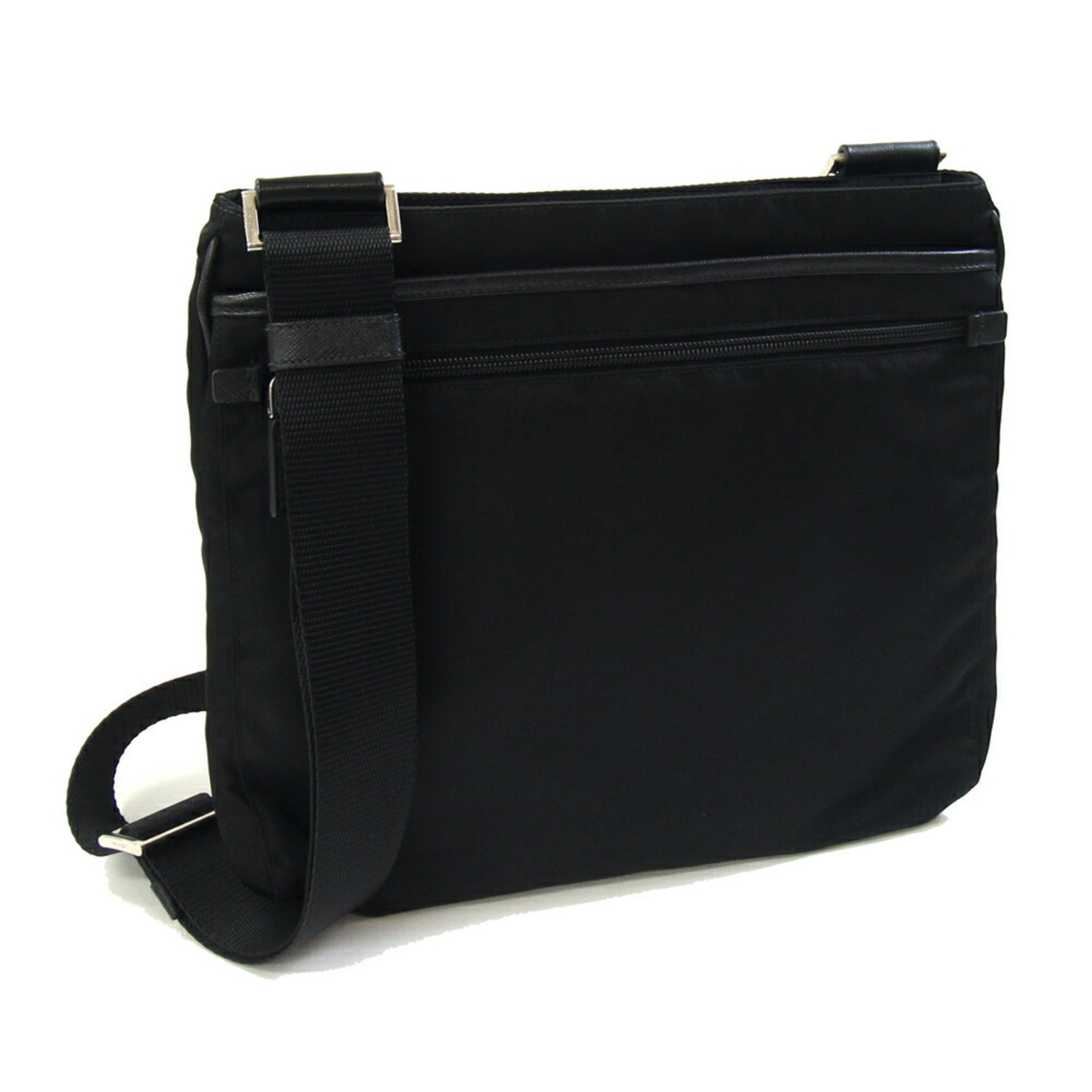 Prada Shoulder Bag Nylon Leather Crossbody Men's