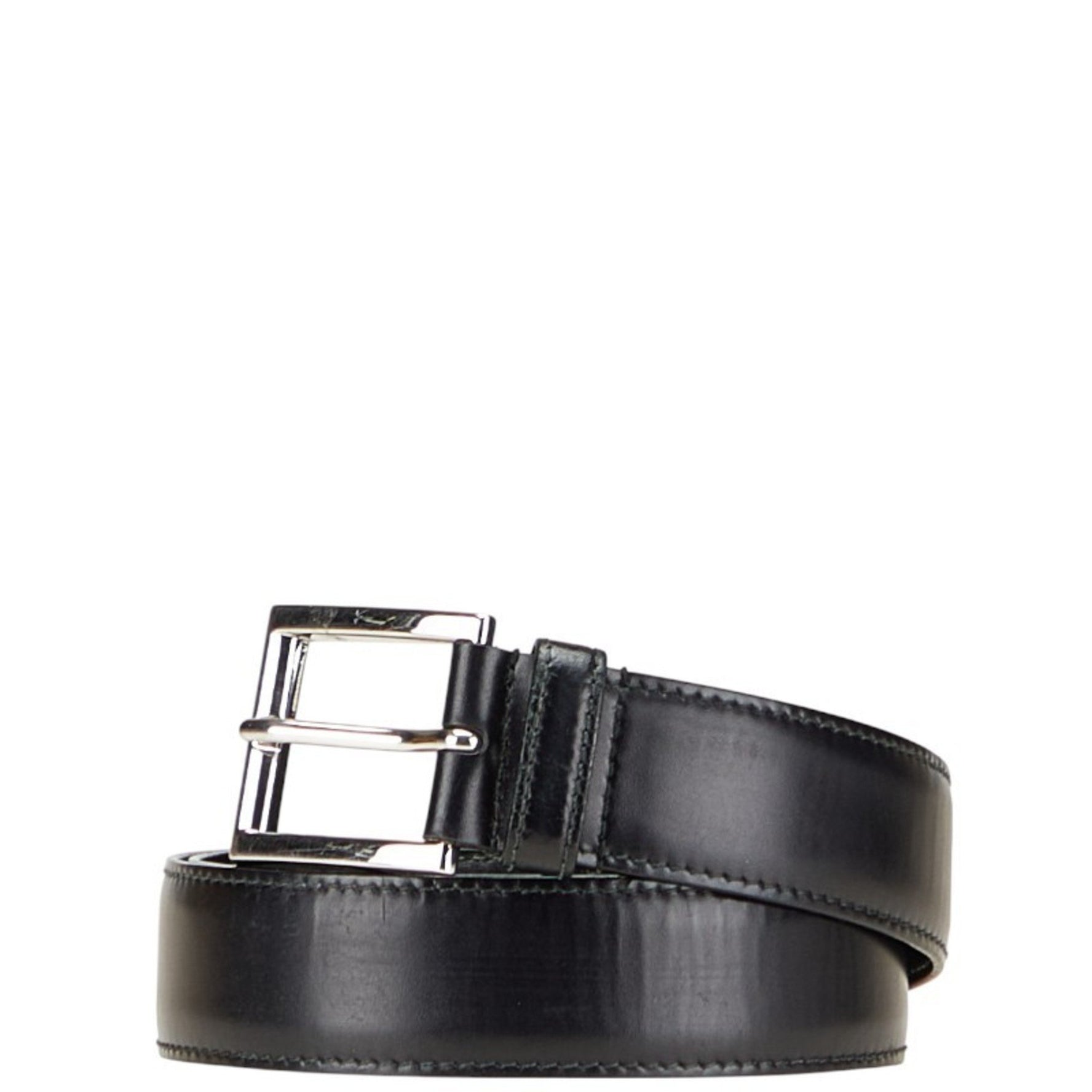 Prada Logo Belt Size: 36 90 Leather