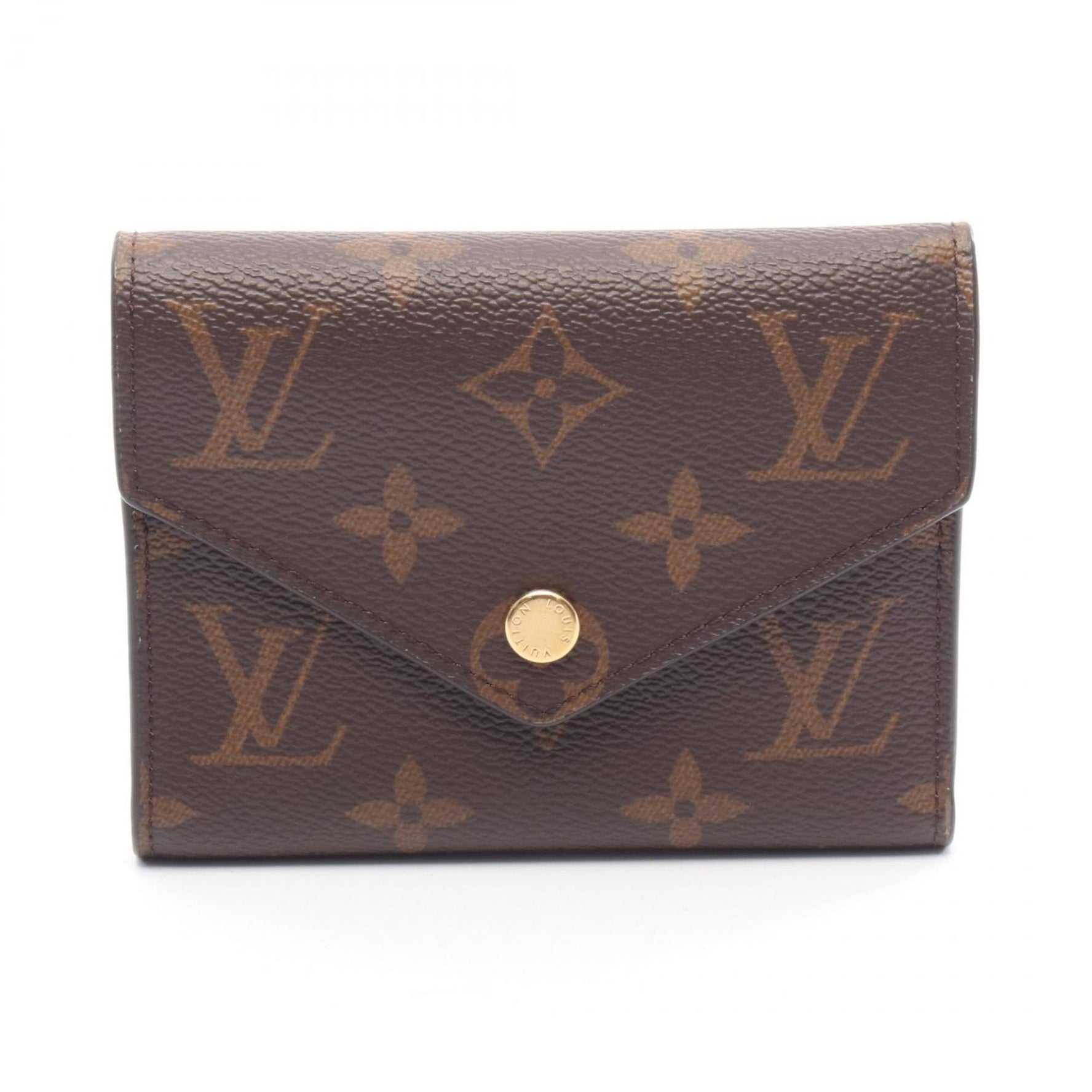 Louis Vuitton Victorine Portefeuille Tri-fold Wallet in Coated Canvas with Monogram Design, Model