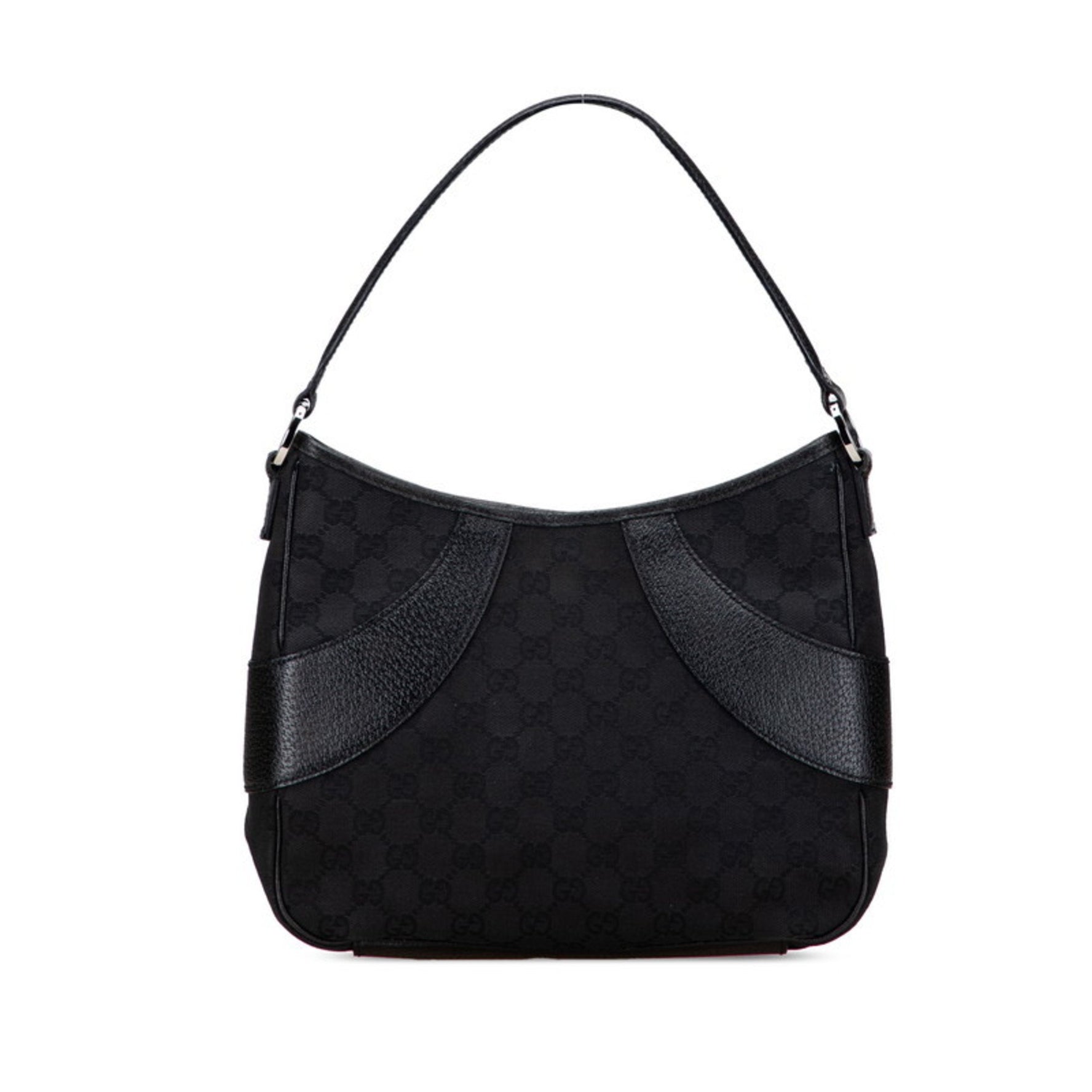 Gucci GG Canvas One-Shoulder Bag Handbag Leather