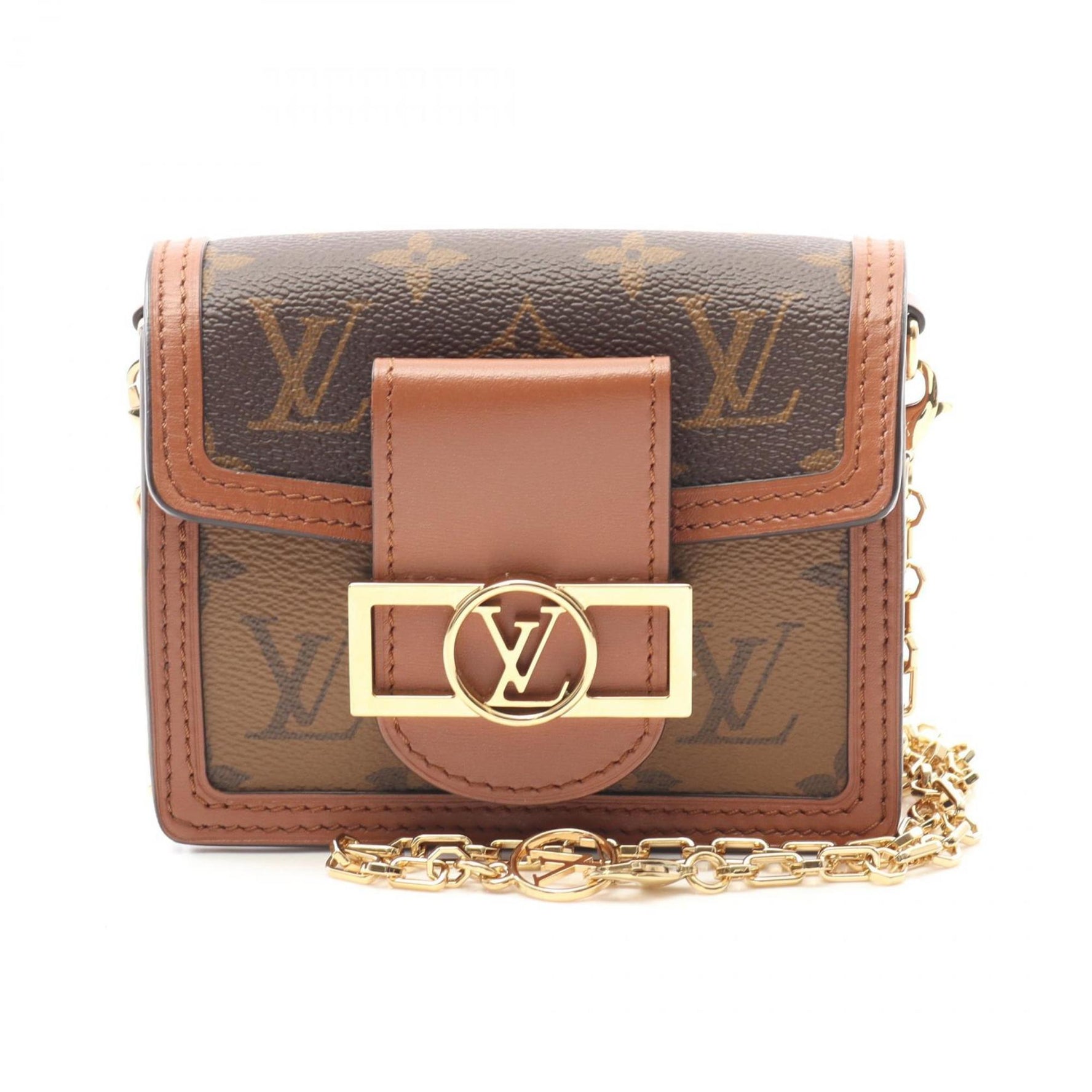 Louis Vuitton Pico Dauphine Shoulder Bag, Coated Canvas and Leather, Monogram Reverse