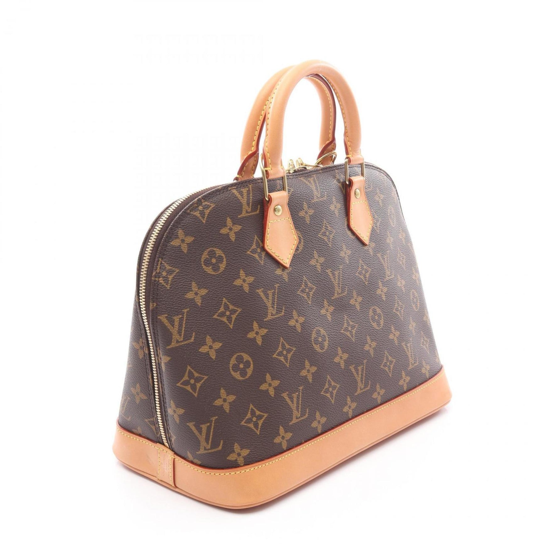 Louis Vuitton Alma PM Handbag, PVC-Coated Canvas and Leather, Monogram
