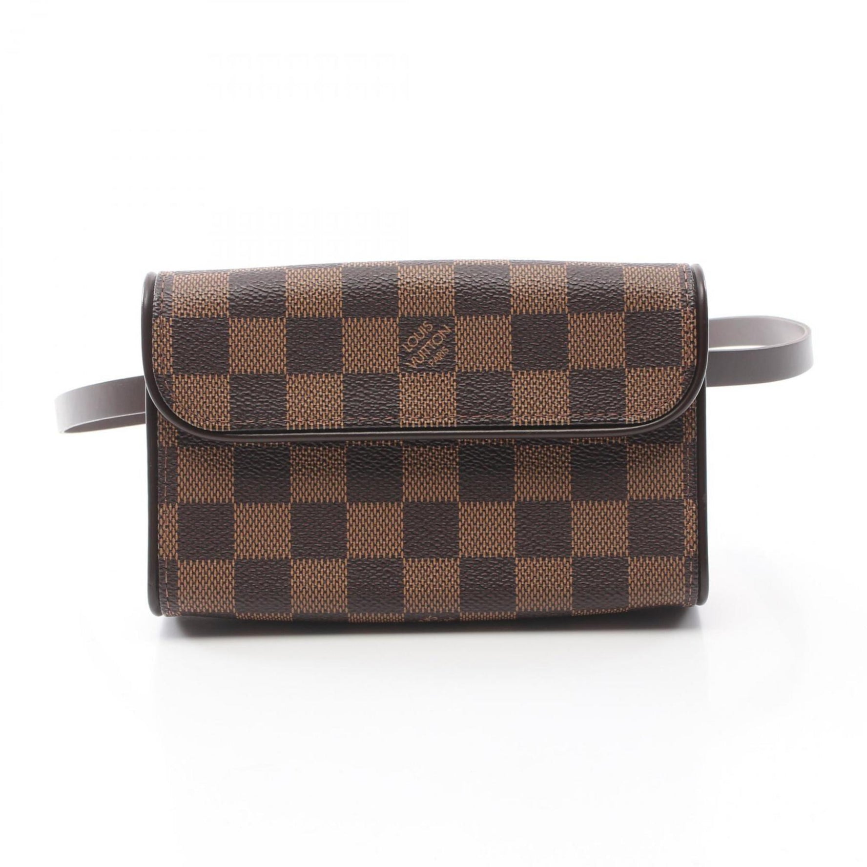 Louis Vuitton LOUIS VUITTON Pochette Florentine Waist Bag Body Coated Canvas Leather Damier Women's Brown N51856