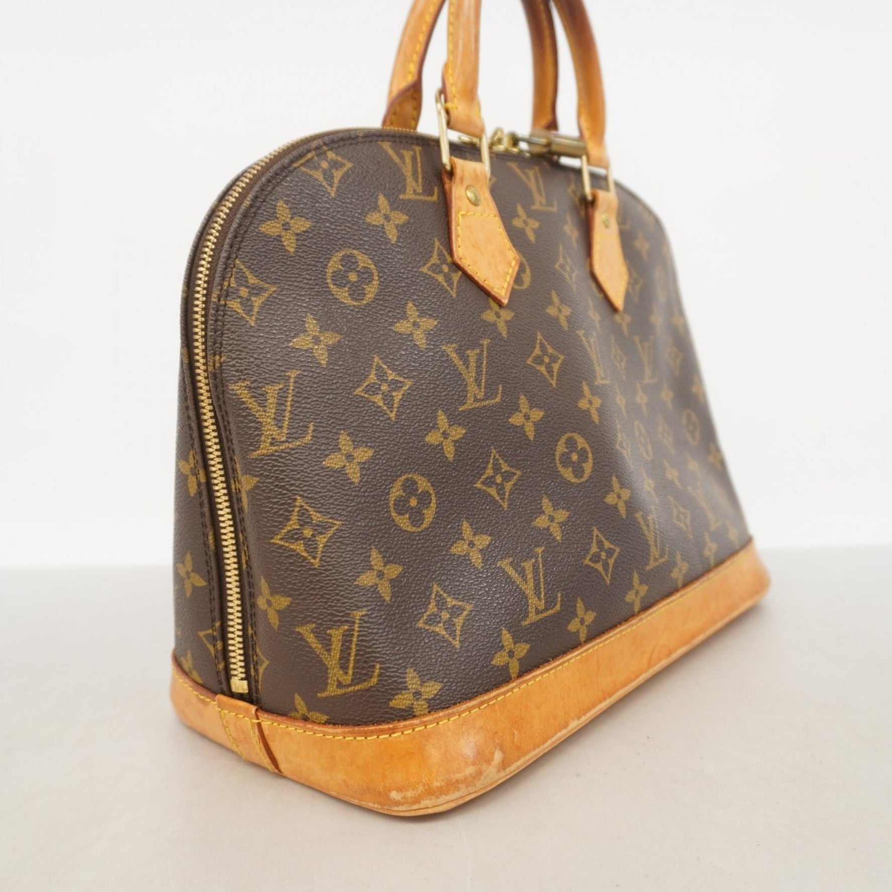 Louis Vuitton Monogram Alma Handbag M51130 Brown Women's