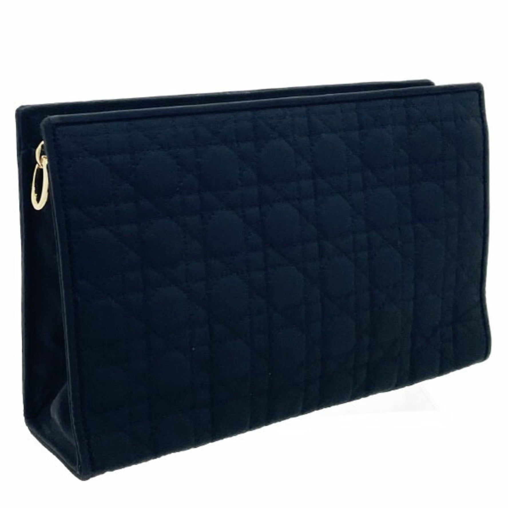 Christian Dior Pouch Cannage Nylon Stitch Tick C.Dior
