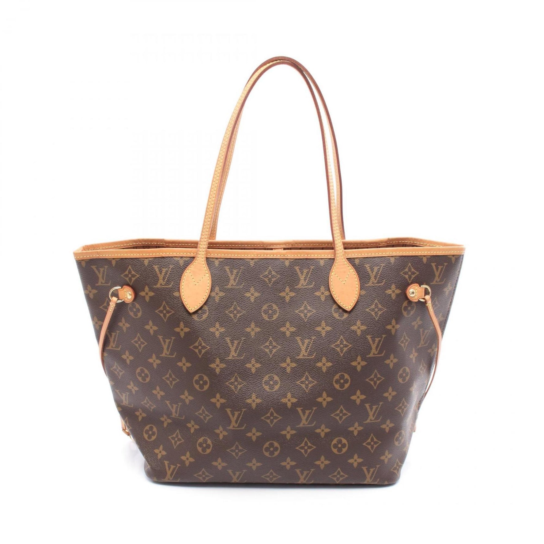 Louis Vuitton Neverfull MM Tote Bag, Coated Canvas and Leather, Monogram, Brown