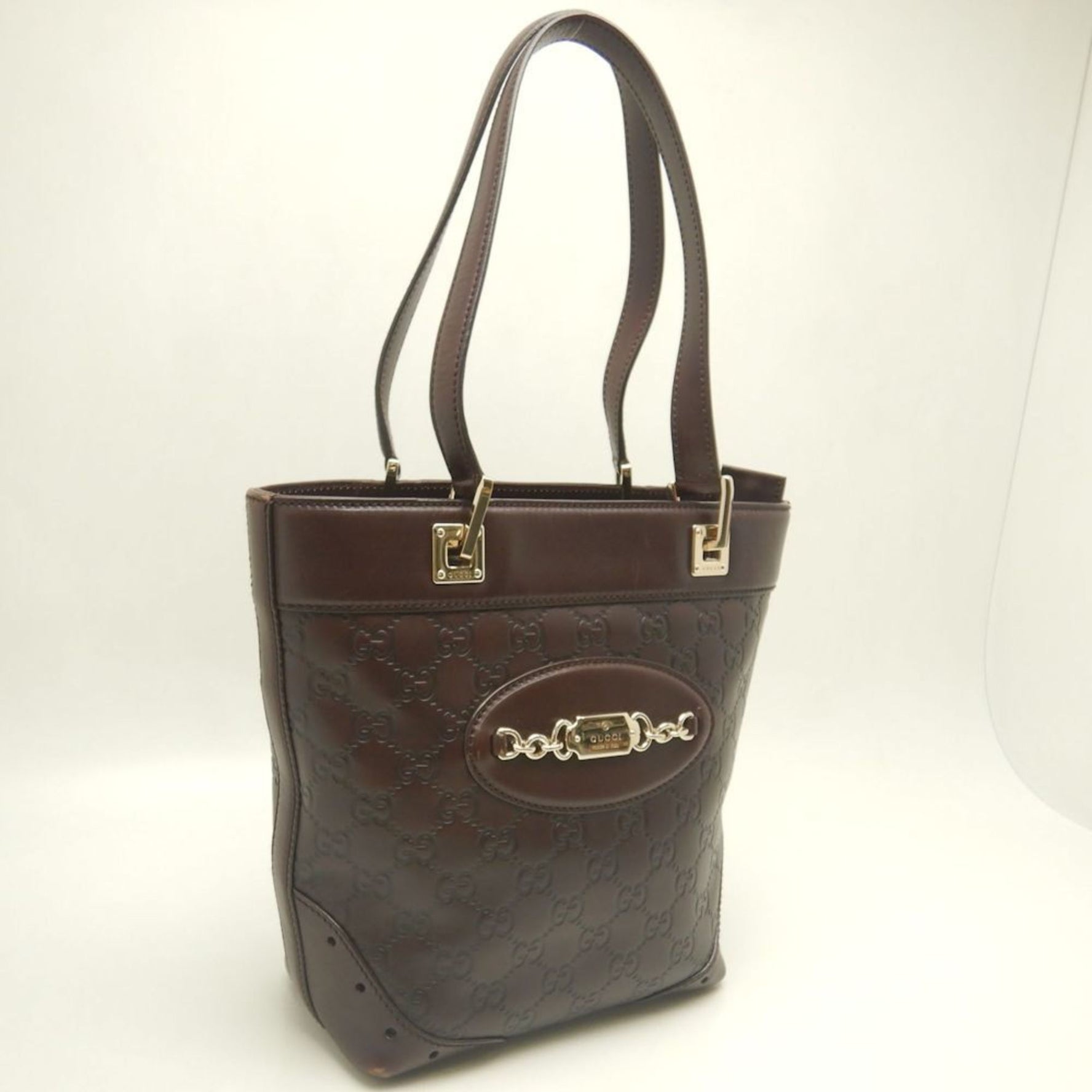 GUCCI Guccissima Tote Bag in Leather