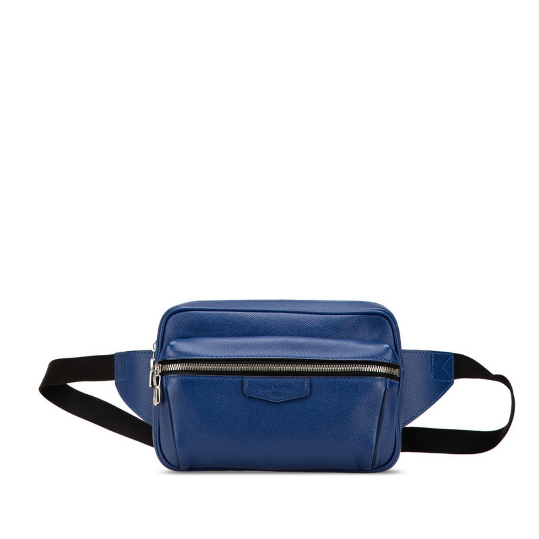 Louis Vuitton Taiga Bum Bag, Outdoor Body Bag/Waist Blue/Black Leather
