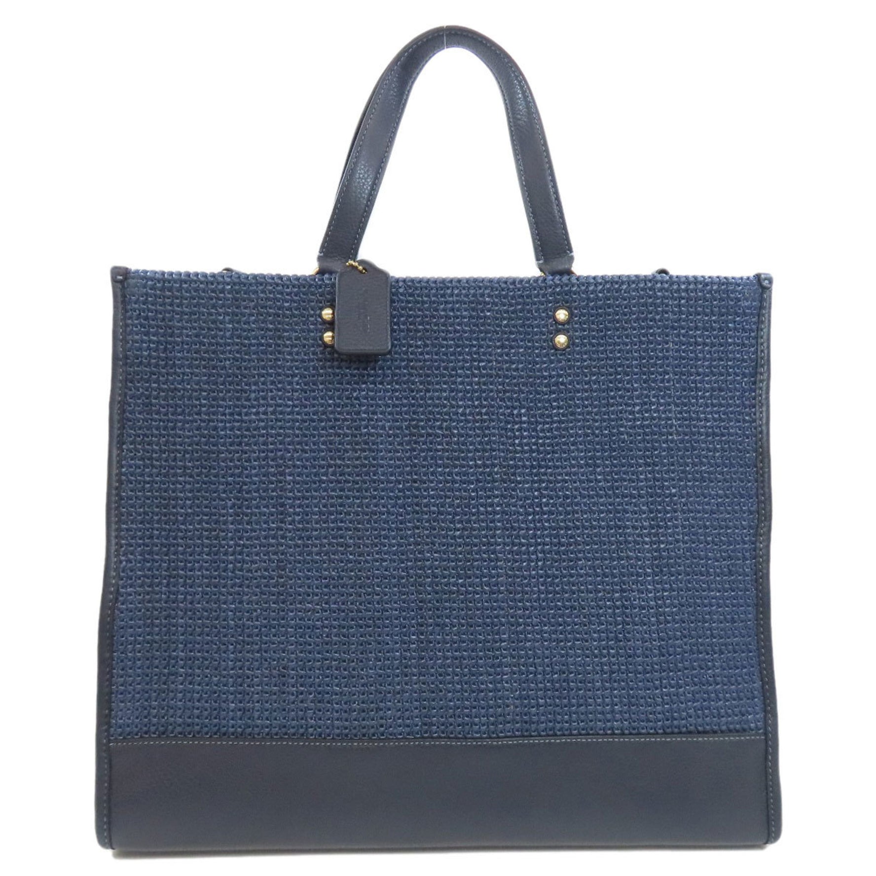 Coach Dempsey Tote Bag Straw
