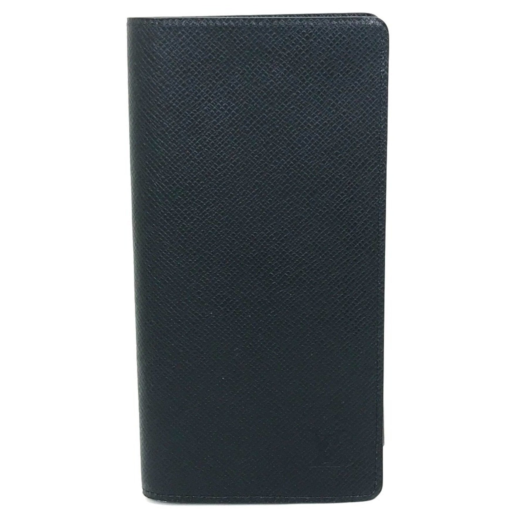 Louis Vuitton Taiga Portefeuille Brazza Long Wallet in Leather, Dark Navy, Like New