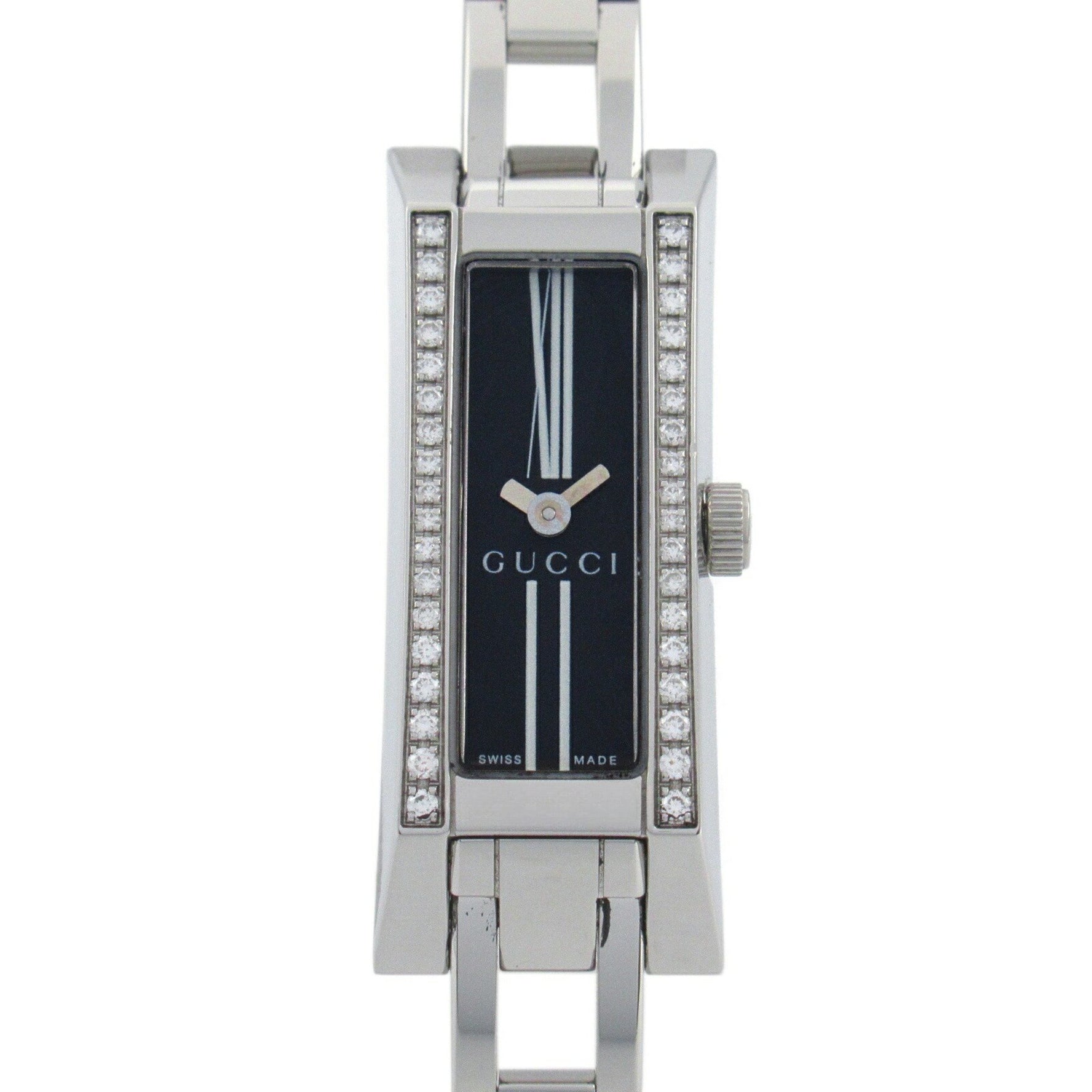 GUCCI Watch Stainless Steel Ladies Black 110