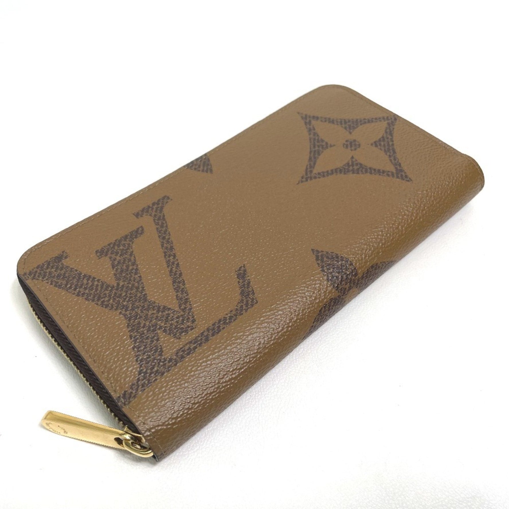 LOUIS VUITTON M69353 Monogram Giant Zippy Wallet, Canvas, Women's, Brown